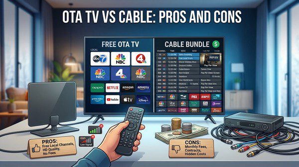 OTA TV vs Cable: Pros and Cons
