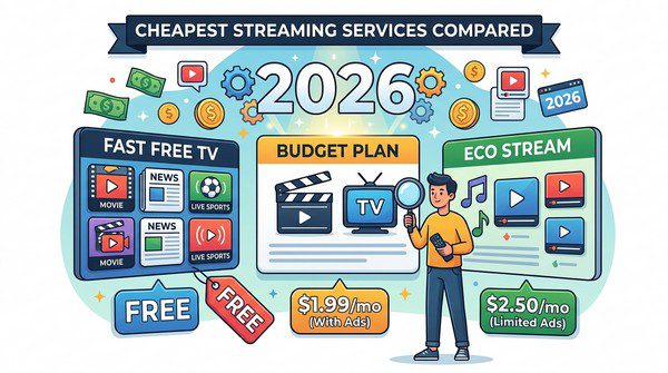 Compare cheapest streaming services by price, features, content